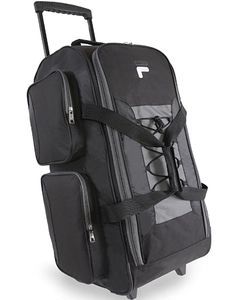 lot 81315 image: FILA Black 26 Lightweight Upright Duffel Bag AT-11995