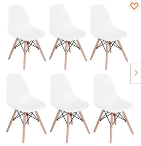 lot 81319 image: Furniture R Rico White 6 PCS Dining Chair Set 2058