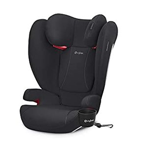 lot 1493 image: CYBEX Solution B-Fix High Back Booster Seat, Lightweight Booster Seat, Secure Latch Installation, Linear Side Impact Protection, 12-Position Adjustable Headrest, for Kids 40-120 Lbs, Volcano Black (B08TJ6N8FB)