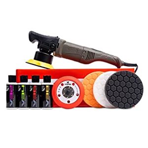 lot 1620 image: Chemical Guys BUF501X 10FX Random Orbital Polisher Kit, Polisher  9 Items (B00PXZ919I), Grey, 16