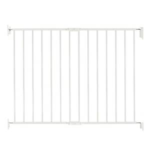 lot 10525 image: Regalo Extra Wide 2-in-1 Stairway and Hallway Safety Gate with Mounting Kit 24-40.5x28.75H