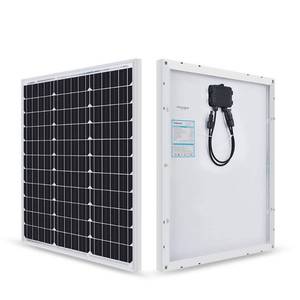 lot 10668 image: Renogy 50 Watt 12 Volt Monocrystalline Solar Panel (Compact Design)