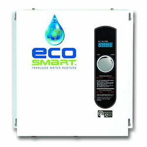 lot 11546 image: EcoSmart ECO36 36 kW 240V Self-Modulating Electric Tankless Water Heater- Retail$599.99