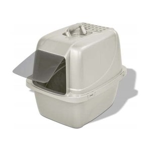 lot 1992 image: Van Ness Covered Cat Litter Box, Tan Large, 19 x 18