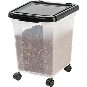 lot 2020 image: IRIS 32.5 Quart Airtight Pet Food Container Black