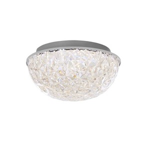 lot 2040 image: Home Decorators Collection Ellis Place 12.25 in. Chrome LED Round Flush Mount, Modern Ceiling Light