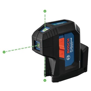 lot 2043 image: Bosch 125 ft. Green 3-Point Self-Leveling Laser with VisiMax Technology, Integrated MultiPurpose Mount, and Hard Carrying Case