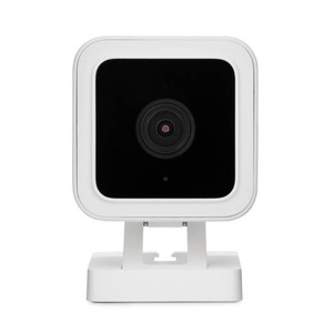 lot 2044 image: WYZE 1080p HD Wired IndoorOutdoor Wi-Fi Smart Home Security Camera, Free 14-Day Cloud Drive, White