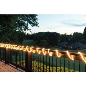 lot 3953 image: EcoSmart 40 ft. (8 ft. x 5) Warm White Flexible Integrated LED Rope Light