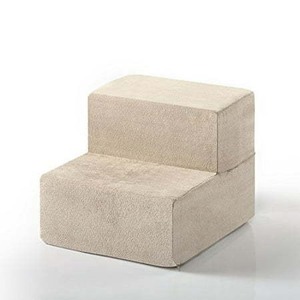 lot 2078 image: Zinus 2 Step Comfort Pet StairsPet RampPet Ladder, Extra Small
