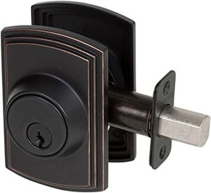 lot 1173 image: Delaney Italian Collection 372200 Deadbolt Turn Button Only, Satin Nickel