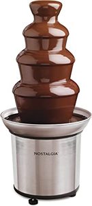 lot 1632 image: Nostalgia 4 Tier Stainless Steel Chocolate Fondue Fountain