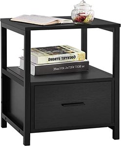 lot 1637 image: Night Stand, Black