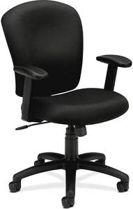 lot 1661 image: Hon Black Computer Chair, Black, 45 H