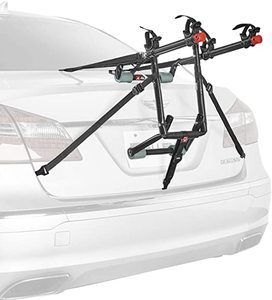 lot 10522 image: Allen Sports Deluxe 2-Bicycle Trunk Mounted Bike Rack Carrier 102DN