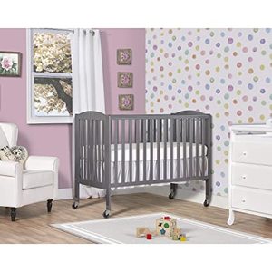 lot 1091 image: DREAM on Me Full Size Folding Crib MISSING HARDWARE