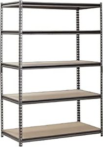 lot 1094 image: Muscle Rack 5 Shelf Heavy Duty Stainless Steel Shelving