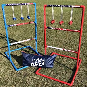 lot 1096 image: Jasper Bees Patriotic Ladder Toss Game