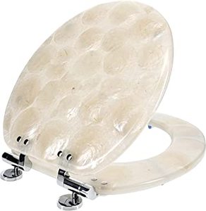 lot 1102 image: Ginsey Oyster Resin Round Front Toilet Seat