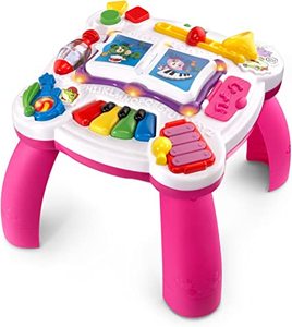 lot 1302 image: Leapfrog Learn And Groove Musical Table (frustration Free Packaging), Pink, 14 x 14 x 1 H