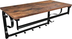 lot 1311 image: Vasagle Coat Rack, Brown And Black, 23.5 x 1