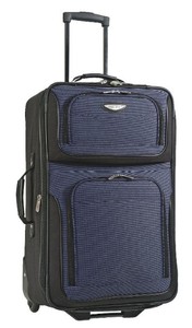 lot 3980 image: Travel Select Navy Blue and Black Large Suitcase 30x18