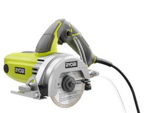 lot 1207 image: Ryobi Tile Saw 4 Inch Wet Diamond Blade Ceramic Floor Inatallation Power Tool