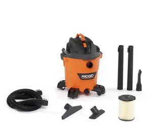 lot 2052 image: RIDGID 12 Gal 5.0-Peak HP NXT WetDry Shop Vacuum wFilter, Hose & Accessories