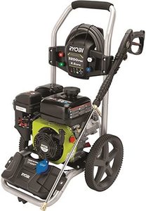 lot 10531 image: RYOBI 3200 PSI 2.3 GPM Cold Water 196cc Kohler Gas Pressure Washer and 15 in. Surface Cleaner - Retail$379.00