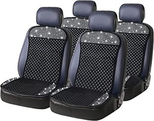 lot 10645 image: 7pcs Bling Leather Seat Covers Truck Interior Decor