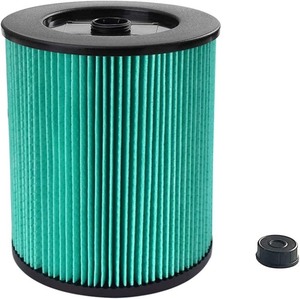 lot 1286 image: Rigid OSHA Compatible Kit With HEPA Level Filtration And Cyclonic Dust Bags For Select 12 -16 Gal. WetDry Shop Vacuum, Green, 7 x 9