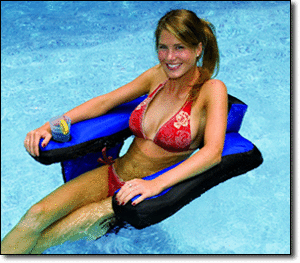 lot 1954 image: Swimline Fabric Covered U-Seat Pool Inflatable