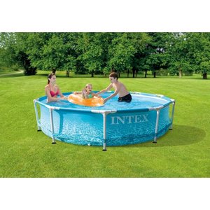 lot 1966 image: Intex - Steel Metal Frame Beachside Pool
