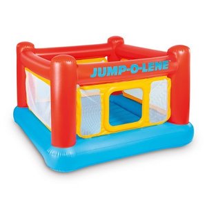 lot 1987 image: Intex - Jump-O-Lene Inflatable Playhouse Trampoline Bounce House - Multicolor