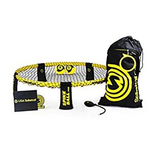 lot 1989 image: Spikeball Pro Set (Tournament Edition) �� Includes stronger, more stable playing net, upgraded balls designed for spin, backpack and ball pump.