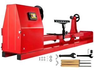 lot 59496 image: Mophorn Wood Lathe 14 x 40, Power Wood Turning Lathe 12HP 4 Speed 1100160023003400RPM, Benchtop...