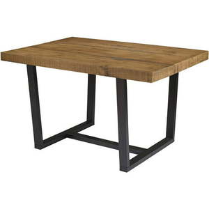 lot 59545 image: Durango 52 Distressed Solid Wood Dining Table in Rustic Oak