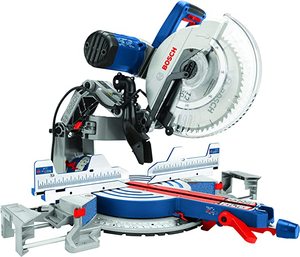 lot 59470 image: BOSCH GCM12SD 15 Amp 12 Inch Corded Dual-Bevel Sliding Glide Miter Saw with 60 Tooth Saw Blade (B004323NNC)