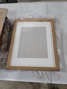 lot 5017 image: 3 Photo Frames Wood, Glass Front 12x15