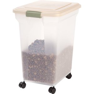 lot 5045 image: IRIS USA 55 lbs. Airtight Sealed Pet Food Storage Container