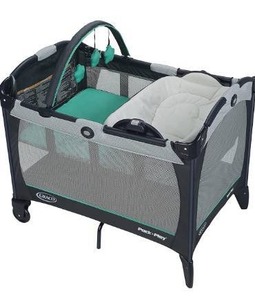 lot 5058 image: Graco Pack n Play Playard with Reversible Seat & Changer LX, Basin