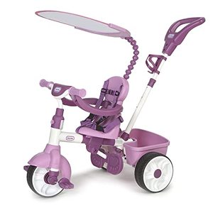 lot 5106 image: Little Tikes 4-in-1 Basic Edition Trike - Pink, 44.50 L x 20.00 W x 39.50 H Inches