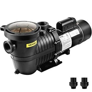 lot 5119 image: VEVOR Swimming Pool Pump, 1.5 HP 230 V, 1100 W Double Speed Pump for inAbove Ground Pool w Strainer Basket, 5400 GPH Max. Flow, Certification of ETL for Security