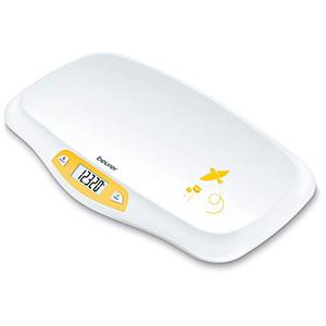lot 5149 image: Beurer BY80 Digital Baby Scale, Infant Scale for Weighing in Pounds, Ounces, or Kilograms up to 44 lbs, Newborn Baby Scale with Hold Function, Pet Scale for Cats and Dogs