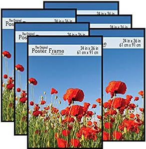 lot 5153 image: MCS 65669 Original Poster Frame, 24 x 36 Inch, Black, Set of 6 (B01F4NJNMS)