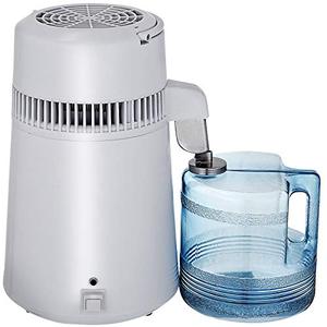 lot 5198 image: Mophorn Pure Water Distiller 750W, Purifier Filter Fully Upgraded with Handle 1.1 Gal 4L, BPA Free Container, Perfect for Home Use, White