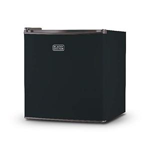 lot 5215 image: BLACKDECKER BCRK17B Compact Refrigerator Energy Star Single Door Mini Fridge with Freezer, 1.7 Cubic Feet, Black