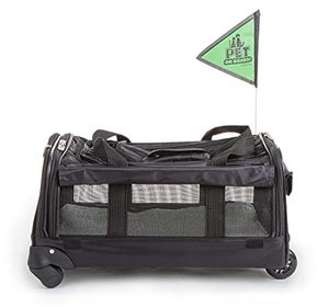 lot 5224 image: Sherpa on Wheels Pet Carrier, Black
