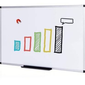 lot 5253 image: -PRO Magnetic Dry Erase Board, 24 X 18 Inches, Silver Aluminium Frame