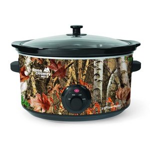 lot 6005 image: Nesco 8-Quart Oval Woodland Birch Camouflage Slow Cooker